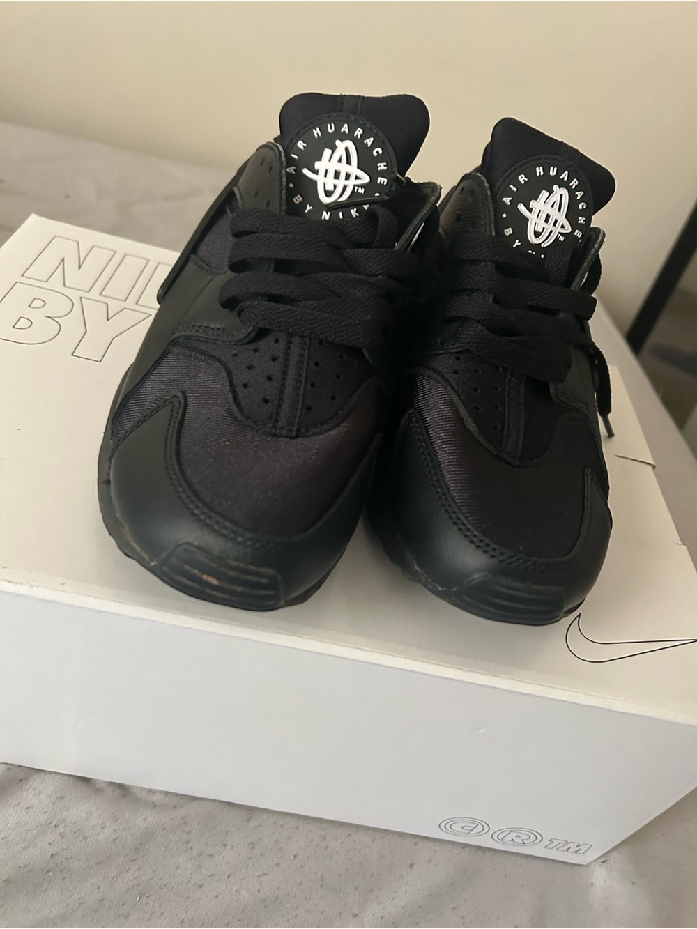 Nike Black Air Huarache Sneakers
